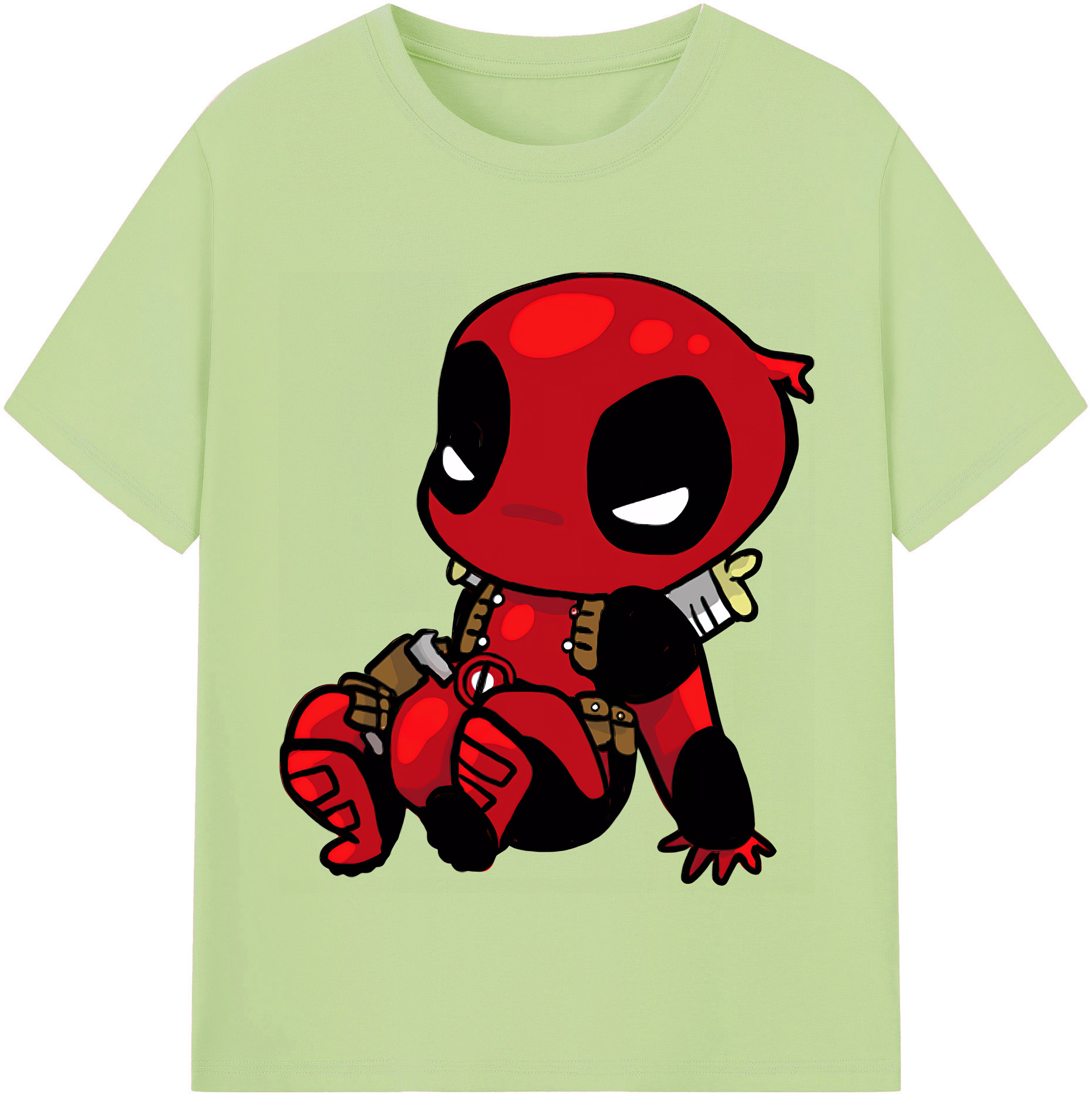 （画像用） Deadpool デッドプール 綿100％半袖Tシャツ（フロントプリント）